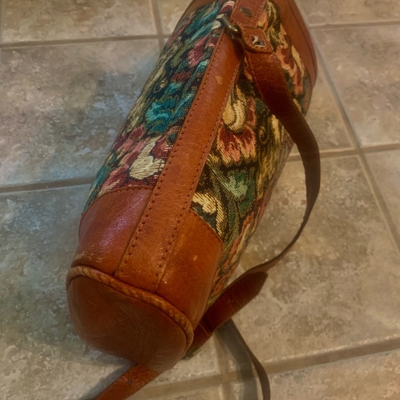 Leather and Tapestry Imported Purse - Picture 6 of 7